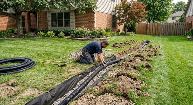Garden Drainage Installation in Birmingham, AL